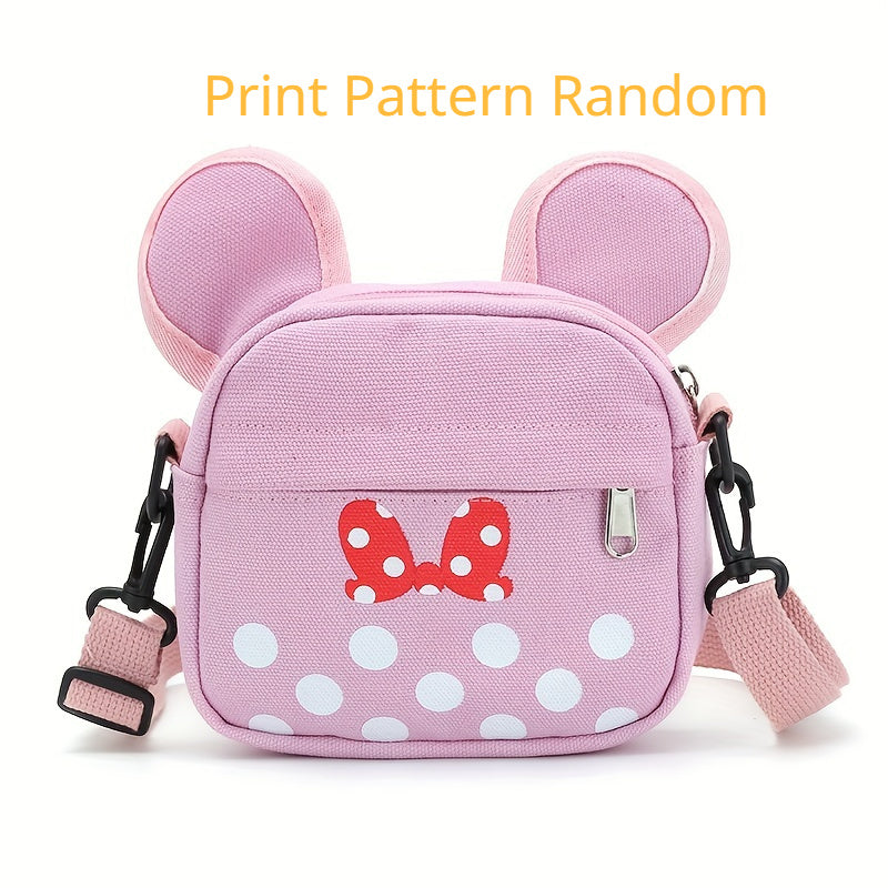 Kids Polka Dot Big Ears Crossbody Bag Zipper Coin Purse