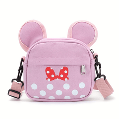 Kids Polka Dot Big Ears Crossbody Bag Zipper Coin Purse
