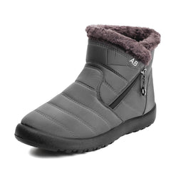 Men's Winter Snow Boots with Zippers & Fuzzy Lining