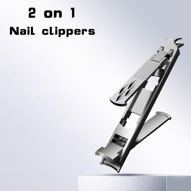 2-in-1 Nail Clipper - Fingernail & Toenail Cutter
