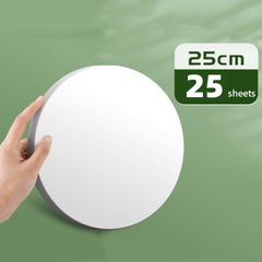 25 Round Thickened Hard Card Paper Light Brown 200g/mu00b2 Painting Sketch