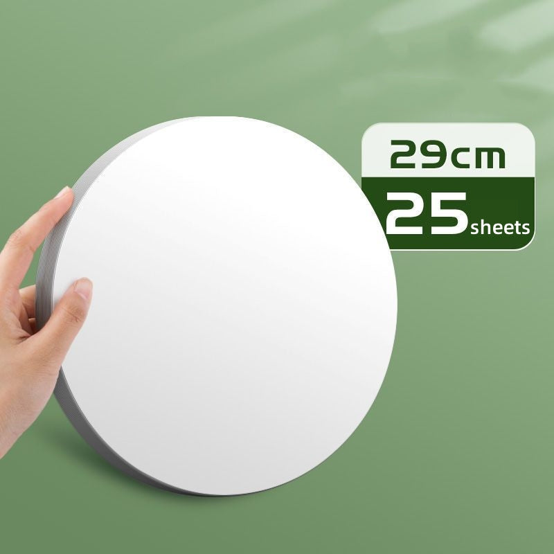 25 Round Thickened Hard Card Paper Light Brown 200g/m² Painting Sketch