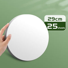 25 Round Thickened Hard Card Paper Light Brown 200g/m² Painting Sketch