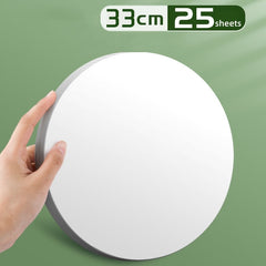 25 Round Thickened Hard Card Paper Light Brown 200g/m² Painting Sketch