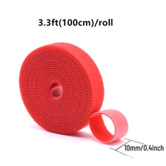 6 Rolls Hook And Loop Straps Reusable Fastening Tape
