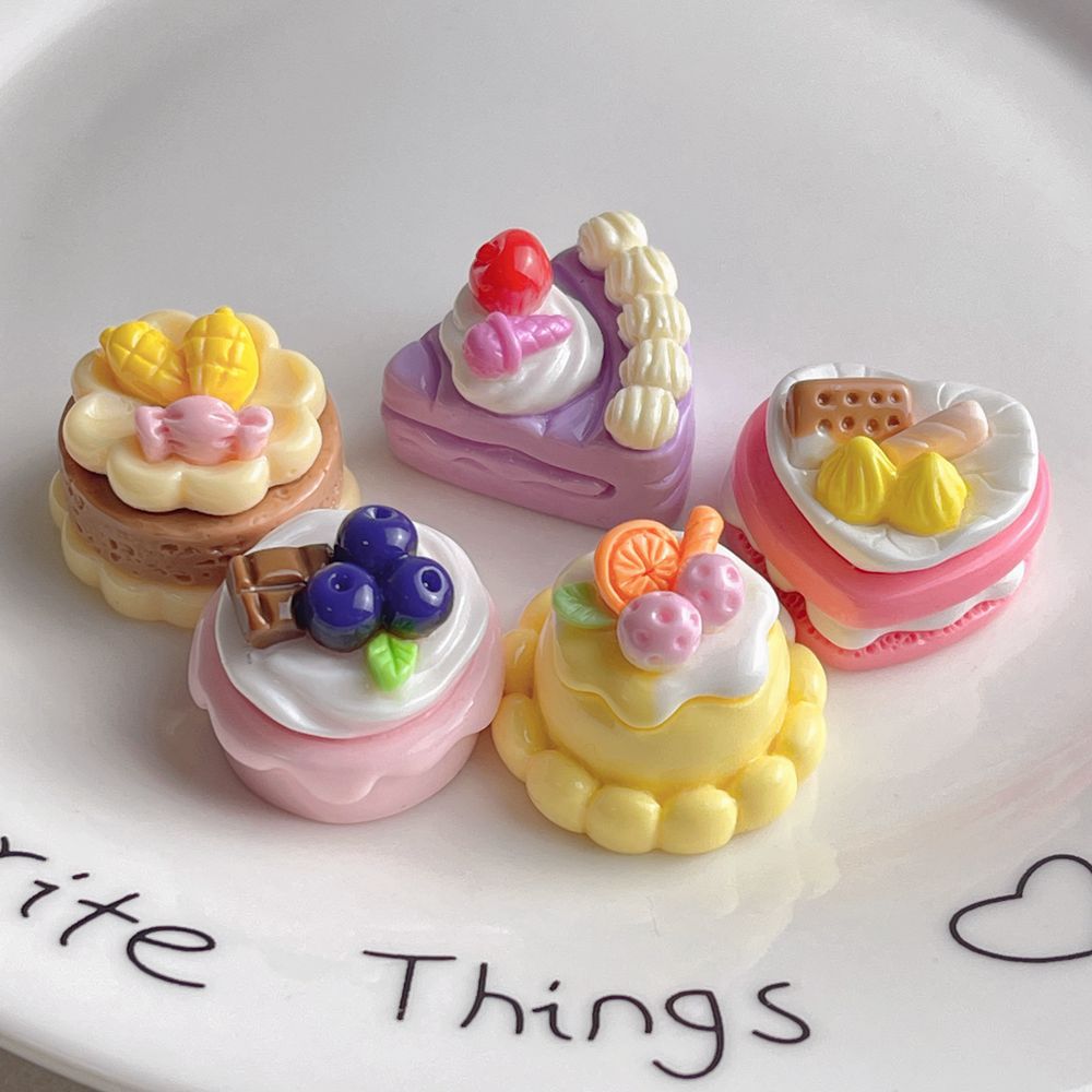 1pc 3D Cake Resin DIY Decoration Cream Glue Accessories