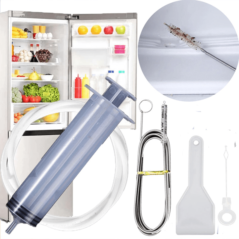5pcs Refrigerator Drain Clean Brush Dredge Tool