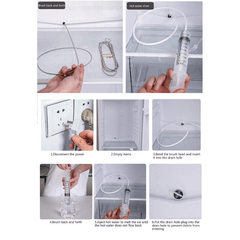 5pcs Refrigerator Drain Clean Brush Dredge Tool