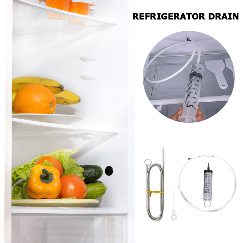 5pcs Refrigerator Drain Clean Brush Dredge Tool