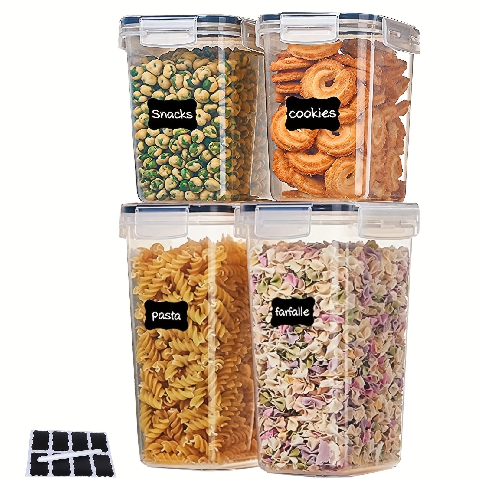 24pcs Food Storage Containers with Lids - Transparent Sealed Fresh keeping Box