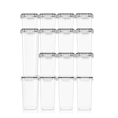 24pcs Food Storage Containers with Lids - Transparent Sealed Fresh keeping Box