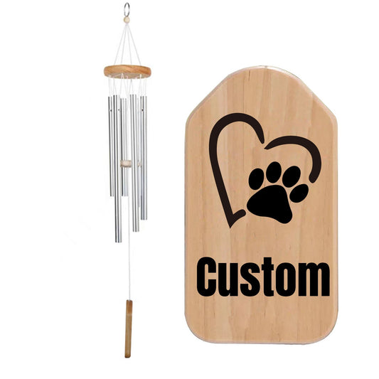 Cat Dog Memorial Wind Chime Rich Sound Metal Garden Decoration