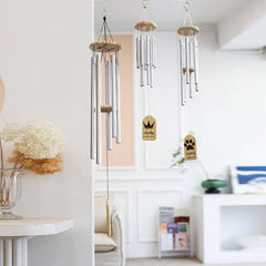 Cat Dog Memorial Wind Chime Rich Sound Metal Garden Decoration