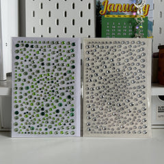 2 Sparkling Rhinestone Face Tattoo Stickers, Halloween Makeup and Face Jewels