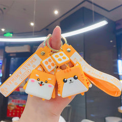 Cartoon Animal Keychain Doll Bag Pendant Charms Key Chain Jewelry Gift