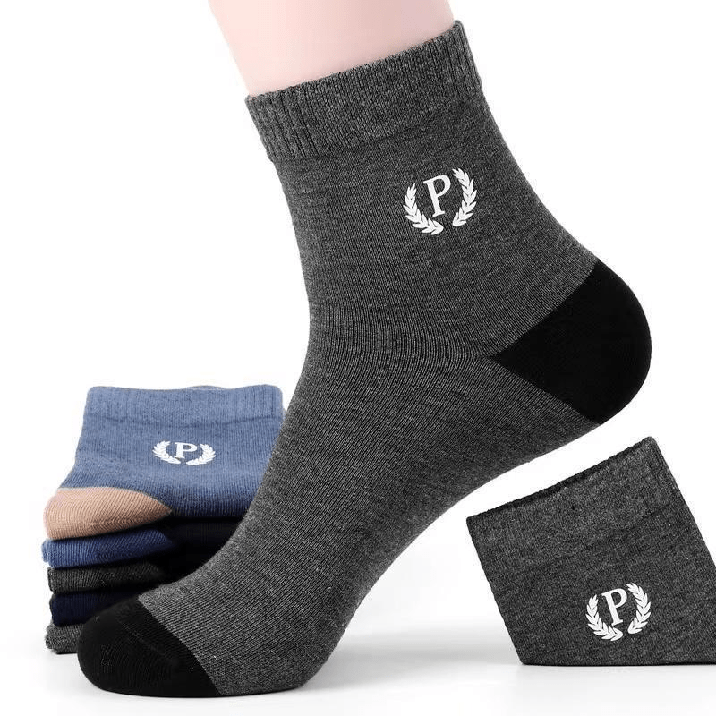 5 Pairs Men's Sweat Absorbing Sport Socks - Running Training