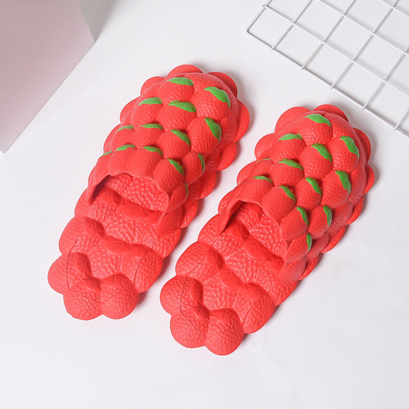 Men's Massage Bubble Slides Non-Slip Spa Slippers