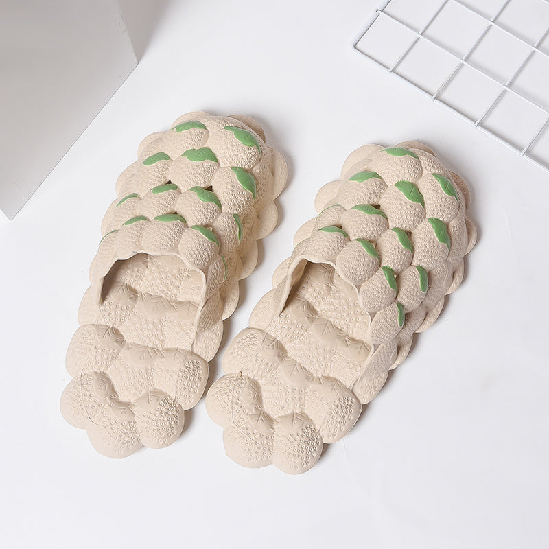 Men's Massage Bubble Slides Non-Slip Spa Slippers