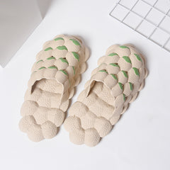 Men's Massage Bubble Slides Non-Slip Spa Slippers