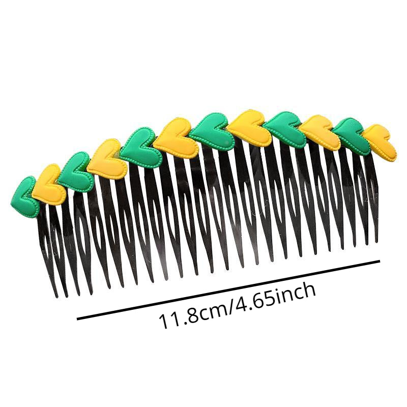 Heart Flowers Decor Comb Hair Artifact Hair Comb Girls Hair Accessories