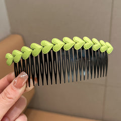 Heart Flowers Decor Comb Hair Artifact Hair Comb Girls Hair Accessories