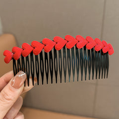 Heart Flowers Decor Comb Hair Artifact Hair Comb Girls Hair Accessories