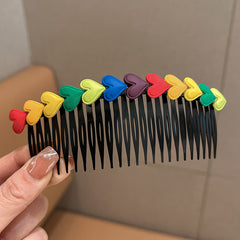 Heart Flowers Decor Comb Hair Artifact Hair Comb Girls Hair Accessories