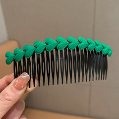 Heart Flowers Decor Comb Hair Artifact Hair Comb Girls Hair Accessories