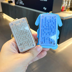 Animal Panda Pig Maze Calculator Keychain Boys