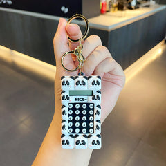 Animal Panda Pig Maze Calculator Keychain Boys