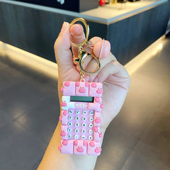 Animal Panda Pig Maze Calculator Keychain Boys