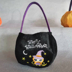 Mini Halloween Pumpkin Handbag Trick Or Treat Candy Storage Bag Tote Bag