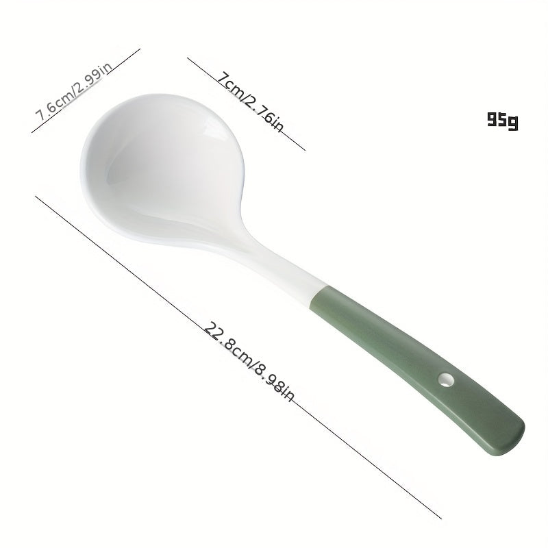 Ceramic Spoon Long Handle Rice Porcelain Coffee Spoon