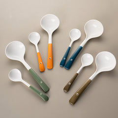 Ceramic Spoon Long Handle Rice Porcelain Coffee Spoon