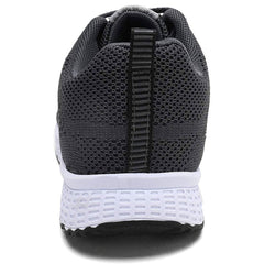 Women's Solid Running Shoes Mesh Outdoor Sneakers Lace Up Sports Shoes