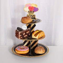 3 Tier Cake Stand Dessert Display Birthday Cupcake Party Decorations