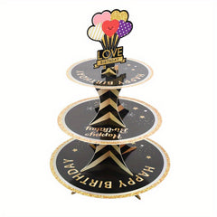 3 Tier Cake Stand Dessert Display Birthday Cupcake Party Decorations