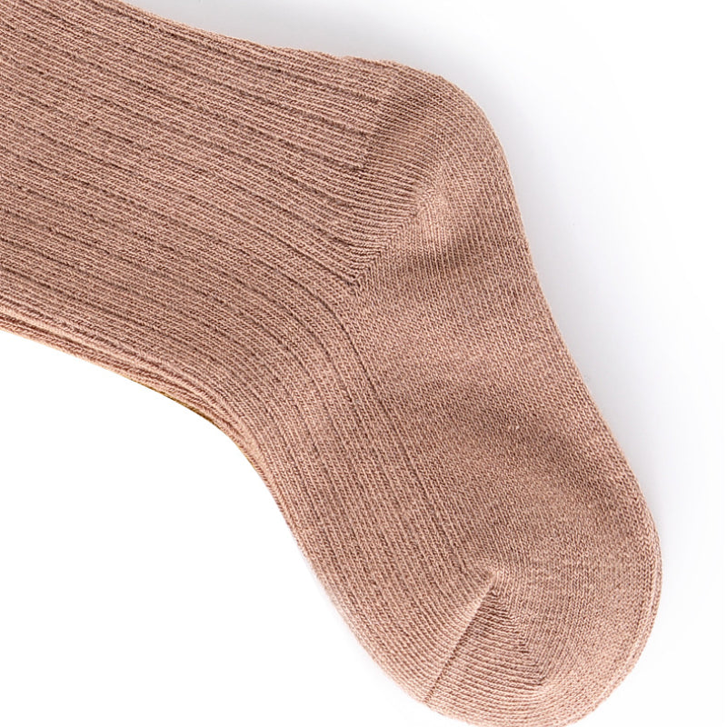 10pairs Kids Casual Plain Socks Comfy Crew Socks For 0-10yrs