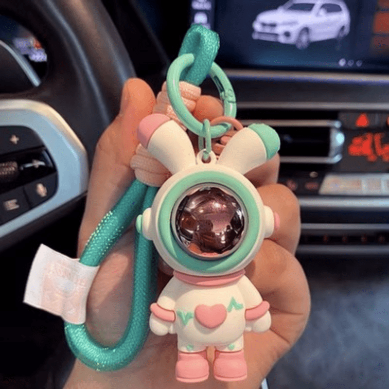 Space Rabbit Car Keychain For Men Year Of The Rabbit Little Rabbit Pendant