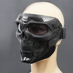 Skeleton Motorcycle Full Face Mask Windproof Helmet Mask