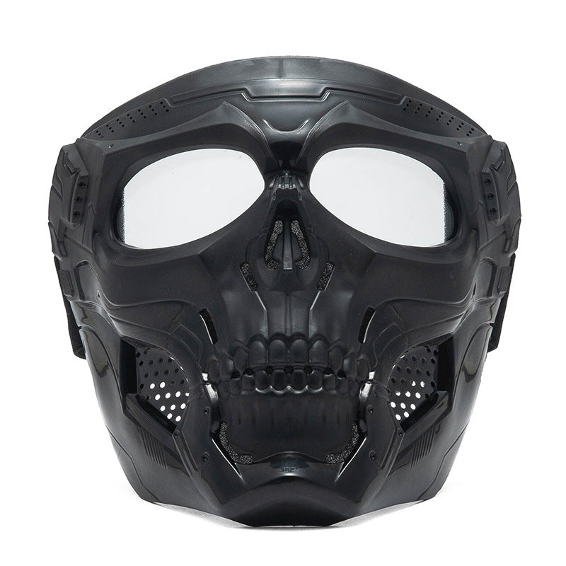 Skeleton Motorcycle Full Face Mask Windproof Helmet Mask