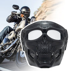 Skeleton Motorcycle Full Face Mask Windproof Helmet Mask