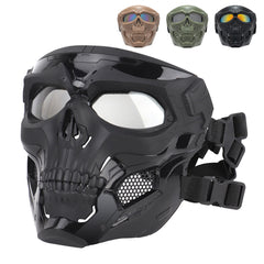 Skeleton Motorcycle Full Face Mask Windproof Helmet Mask