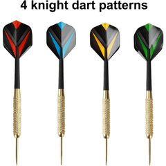 12pcs Professional Steel Tip Darts Set for Beginners 19g 22g 23g 24g