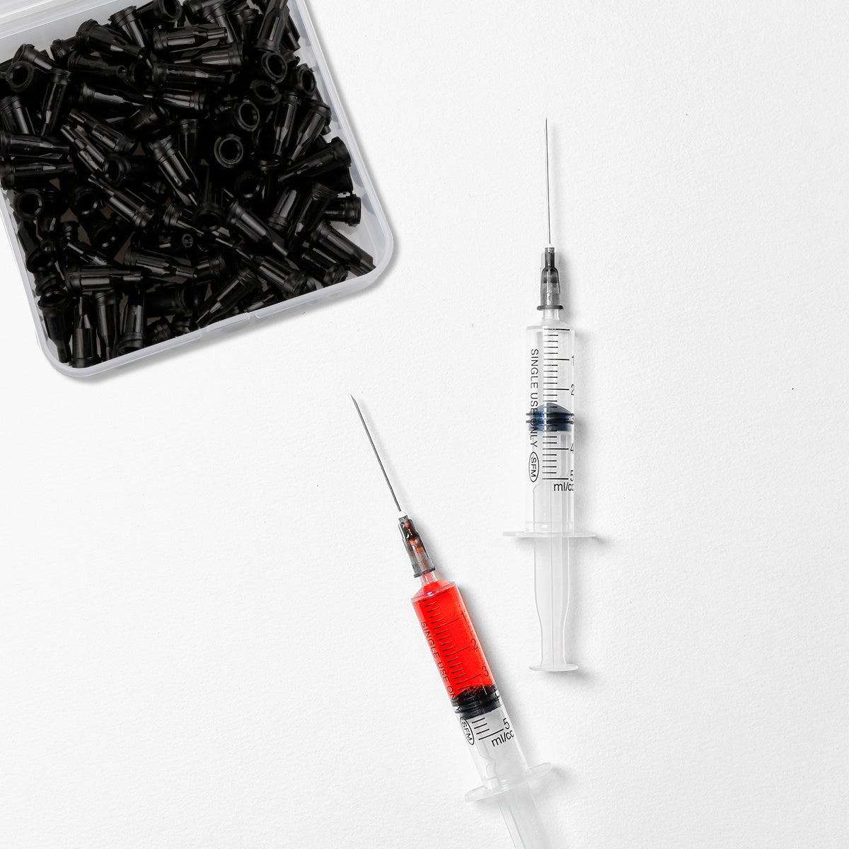 100pcs Luer Lock Syringe Tip Caps Dispensing Needle Tip Cap