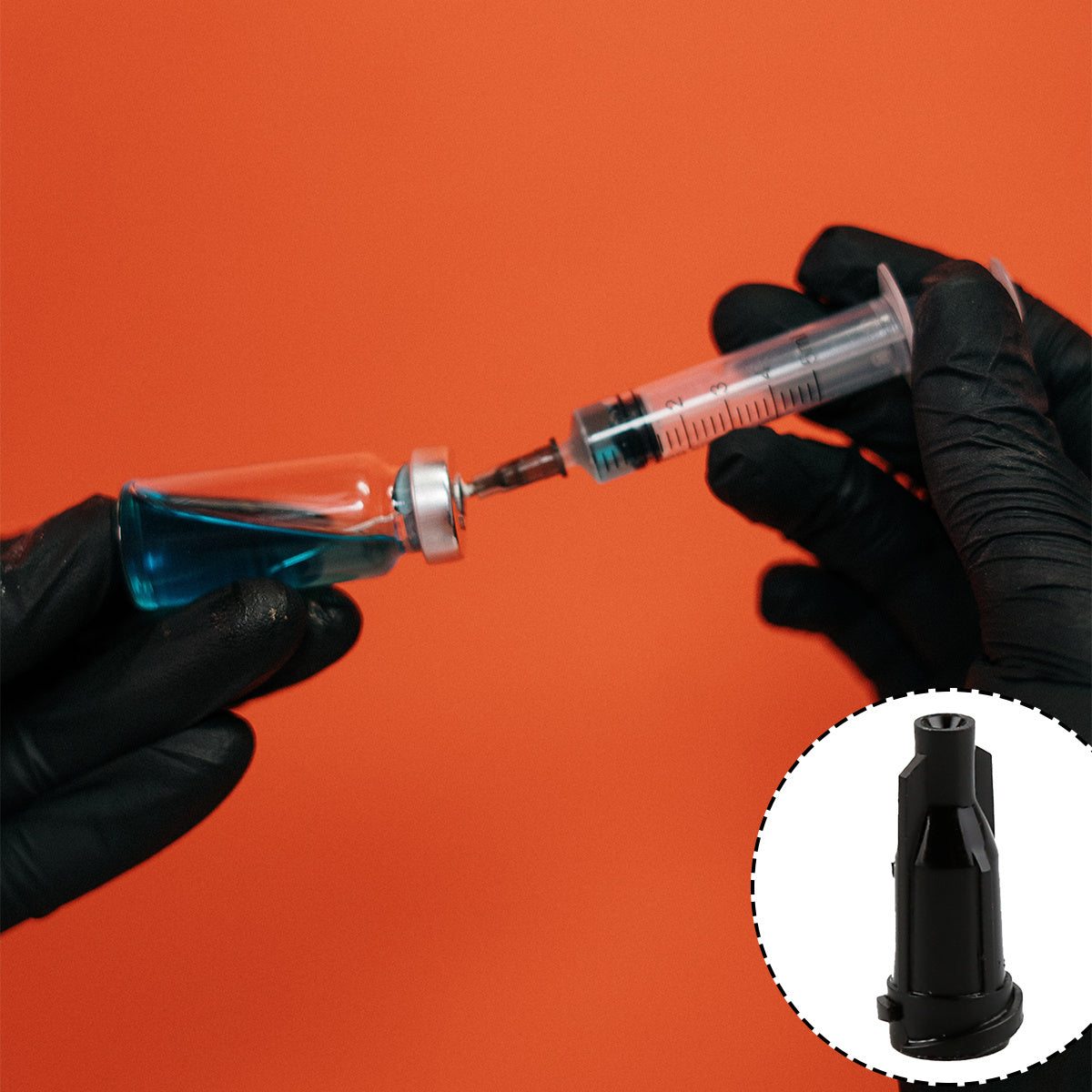 100pcs Luer Lock Syringe Tip Caps Dispensing Needle Tip Cap