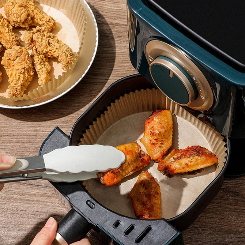 50pcs Disposable Air Fryer Liner Absorbent Paper Baking Accessory