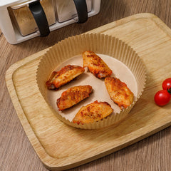 50pcs Disposable Air Fryer Liner Absorbent Paper Baking Accessory