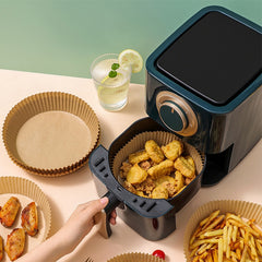 50pcs Disposable Air Fryer Liner Absorbent Paper Baking Accessory