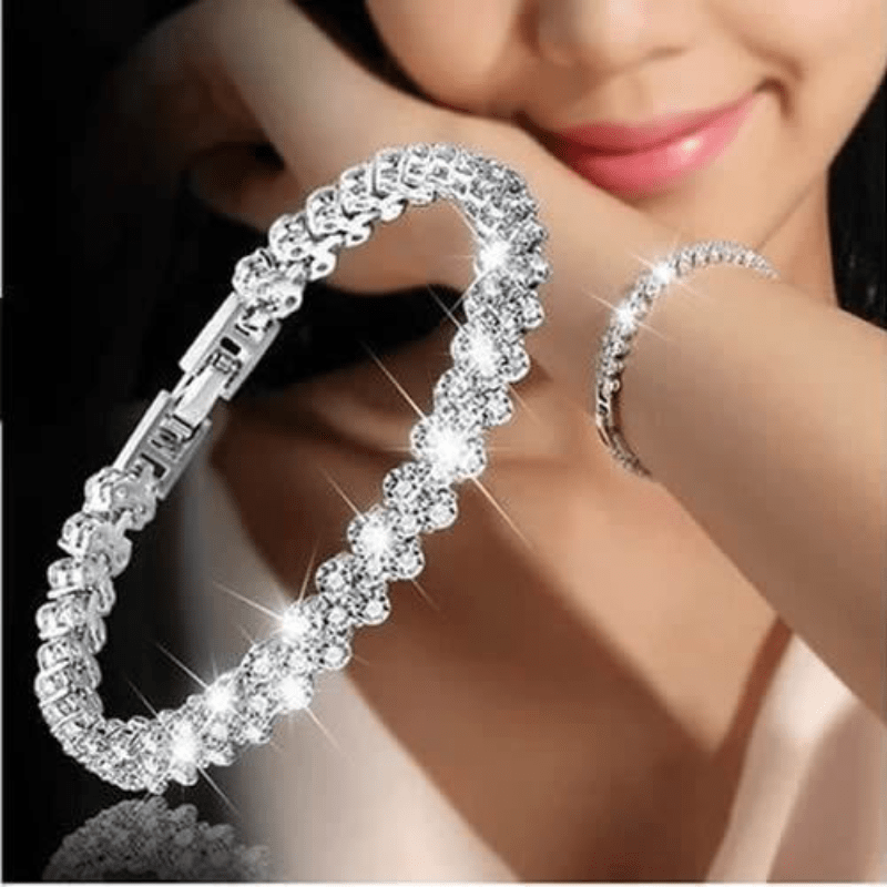 Heart Shape Zircon Crystal Bracelet for Girls
